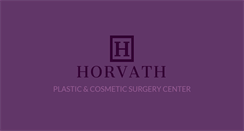 Desktop Screenshot of horvathplasticsurgery.com