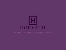 Tablet Screenshot of horvathplasticsurgery.com